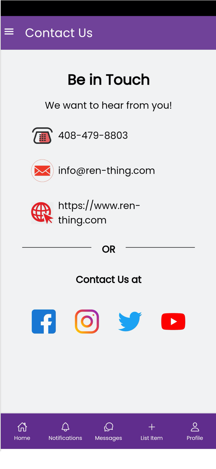 renThing - Rental Marketplace