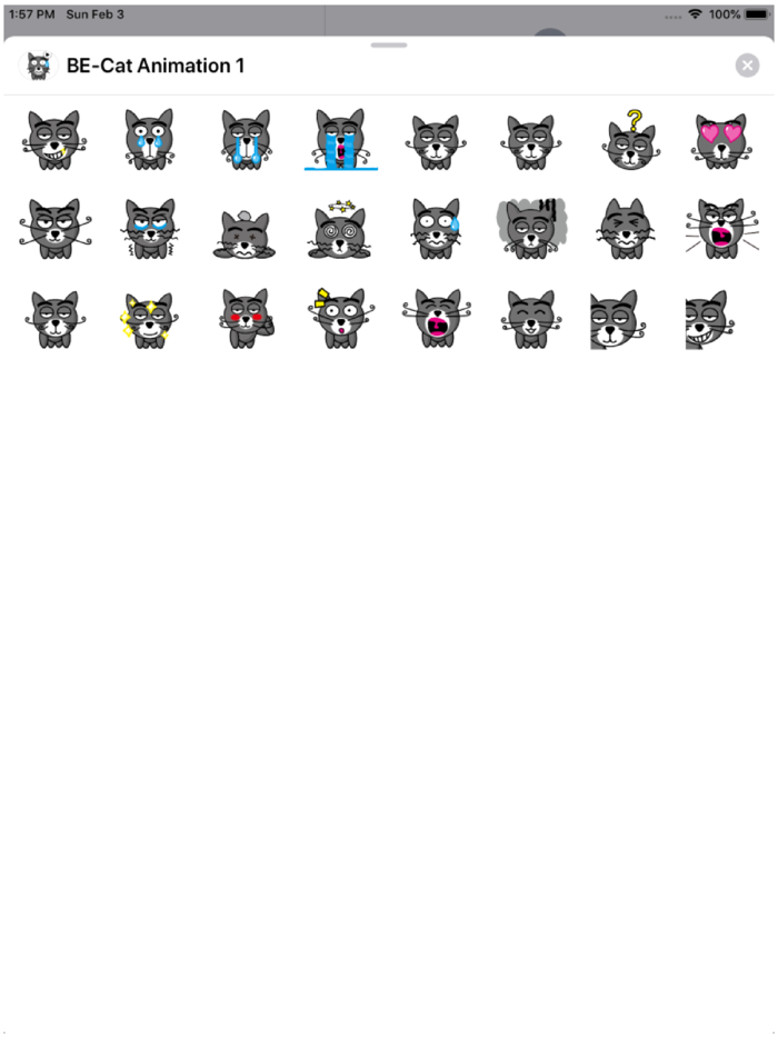 BE-Cat Animation 1 Stickers