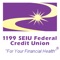 The 1199 Federal Credit Union app allows you to check your balances, transfer between accounts, and much more