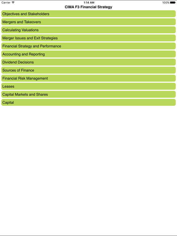 Screenshot #5 pour CIMA F3 Financial Strategy