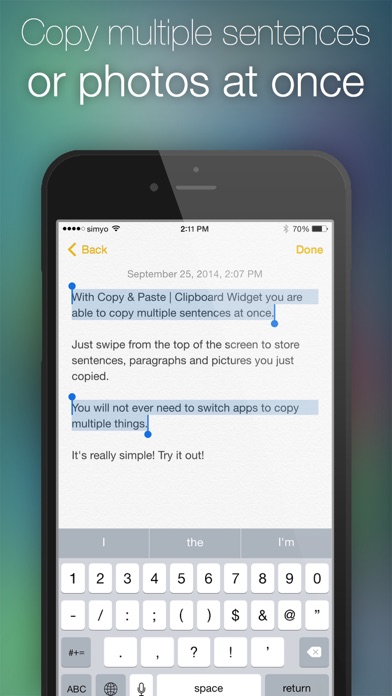 Copy & Paste | Clipboard Widget Screenshot 2