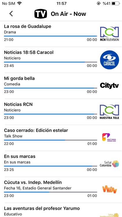 Colombia TV Schedule & Guide