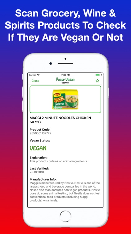 Fussy Vegan Scanner