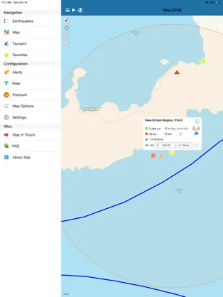 Screenshot 6 Terremoto+ Mapa,Noticias,Info iphone