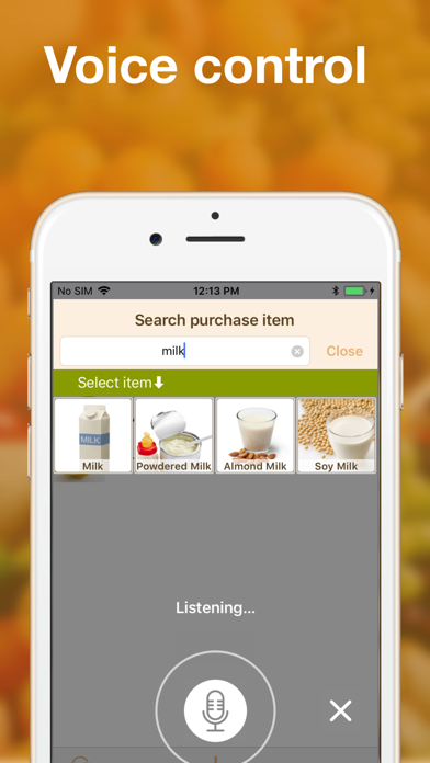 Shared grocery lists plan app screenshot 3