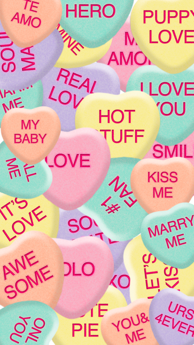 How to cancel & delete Candy Hearts - Sweet Emojis from iphone & ipad 1