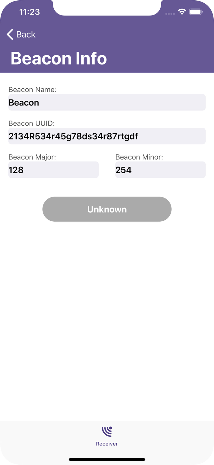Beacon Receiver App