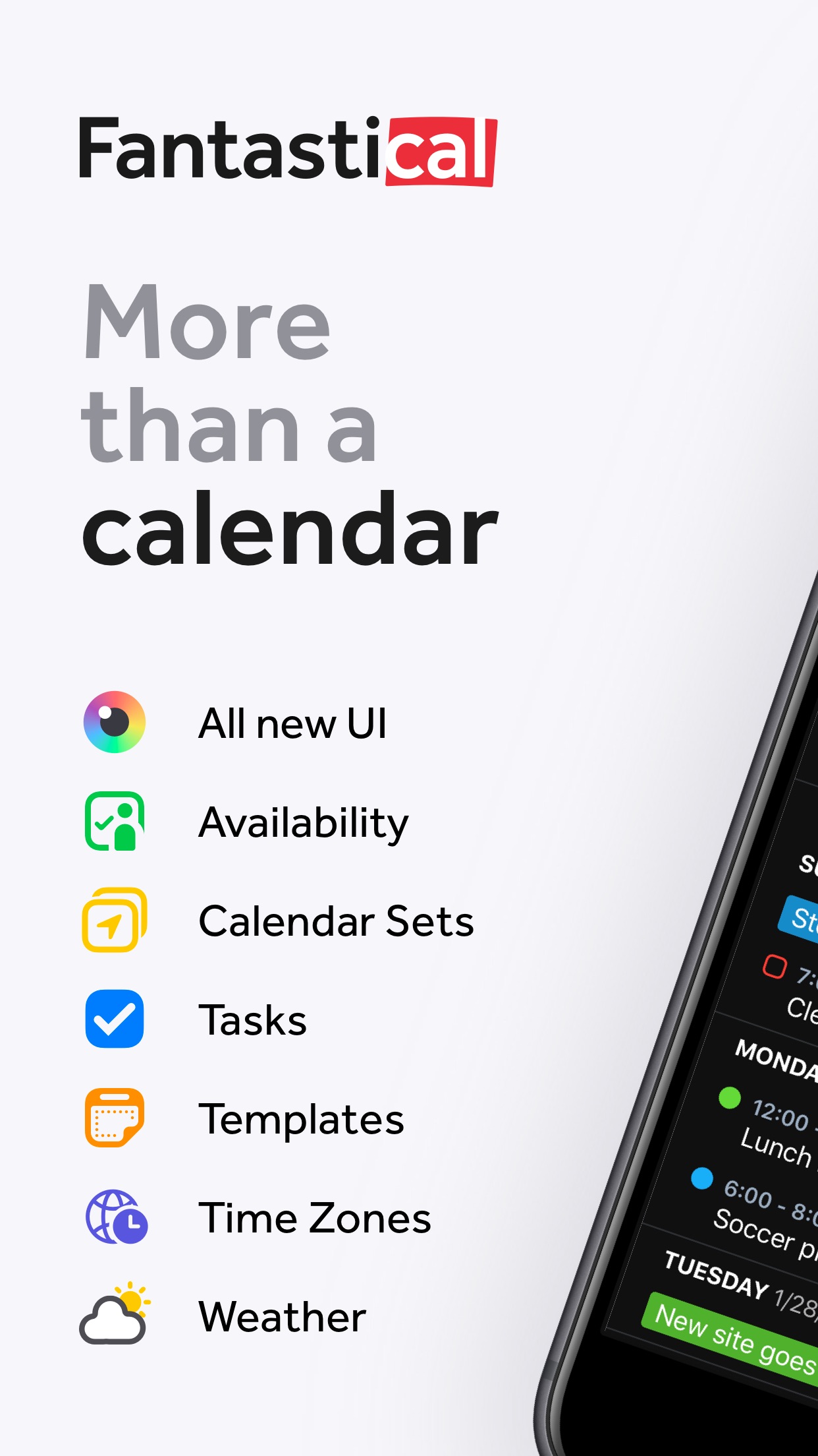 Screenshot do app Fantastical - Calendar & Tasks