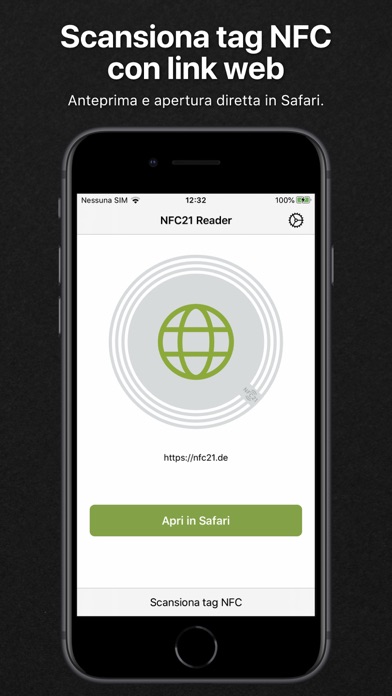 Screenshot of NFC21 Reader8
