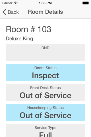 Infor HMS Housekeeper - náhled