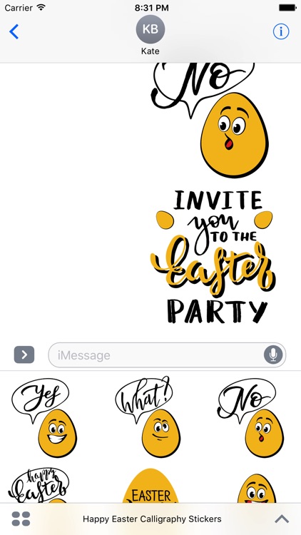 Easter Calligraphy Stickers screenshot-3