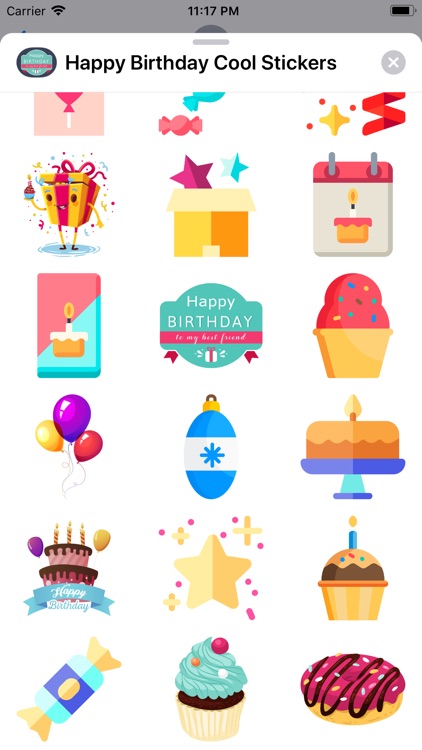 Happy Birthday Cool Stickers screenshot-3