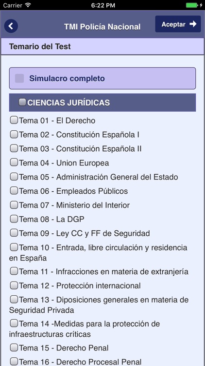 Policía Nacional Test Me In