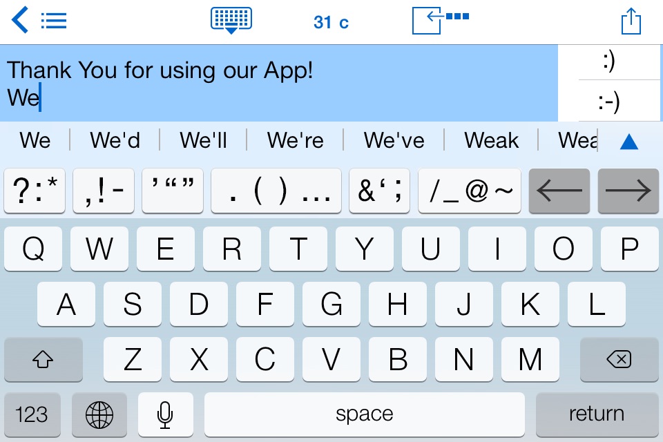 Easy Mailer English Keyboard screenshot 2