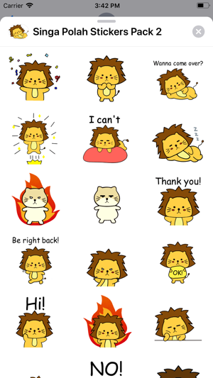 Singa Polah Stickers Pack 2(圖1)-速報App