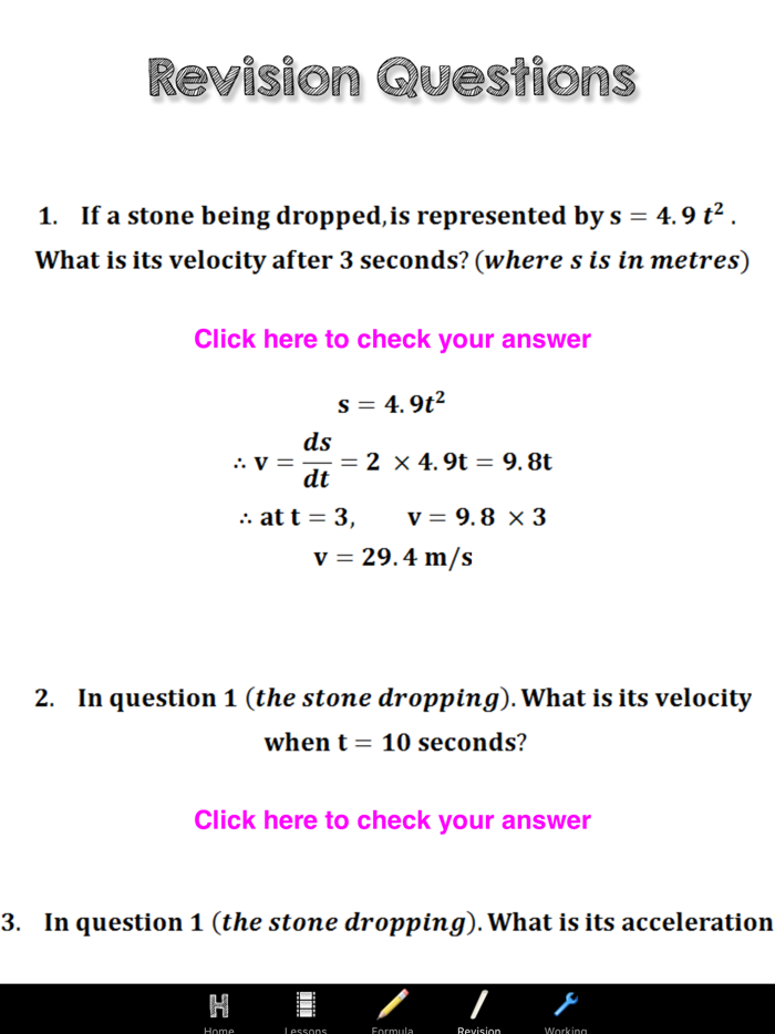 Motion in a Straight Line