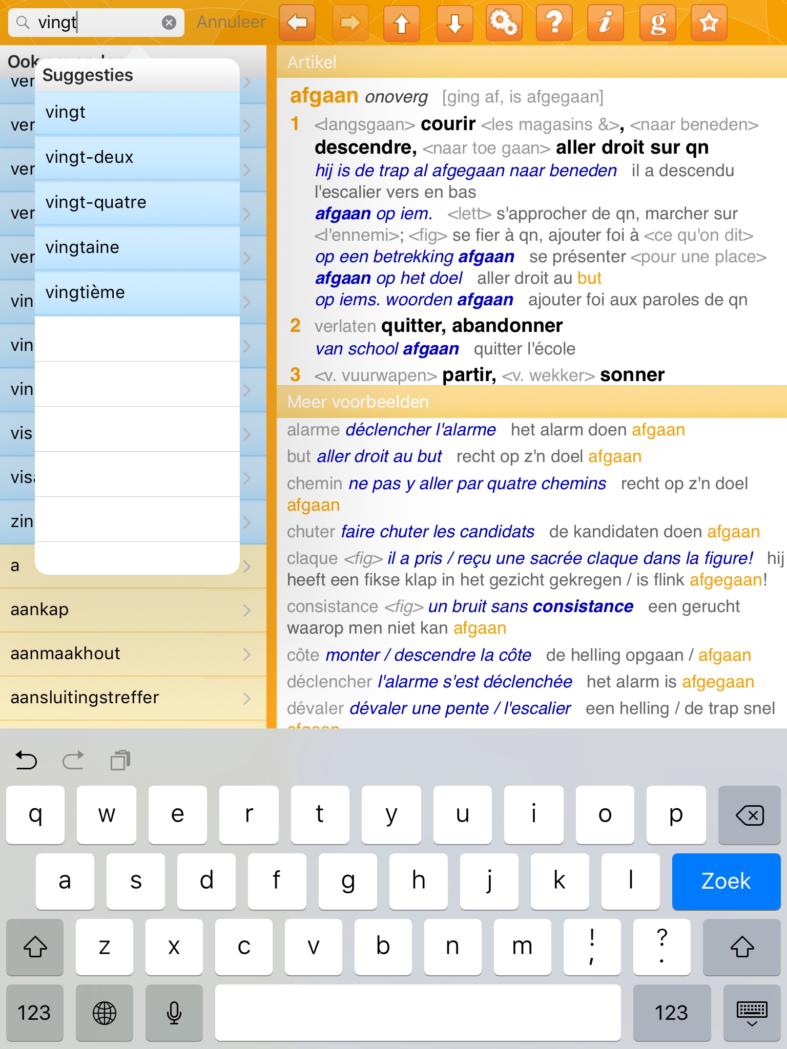 Woordenboek XL Frans Prisma screenshot 2
