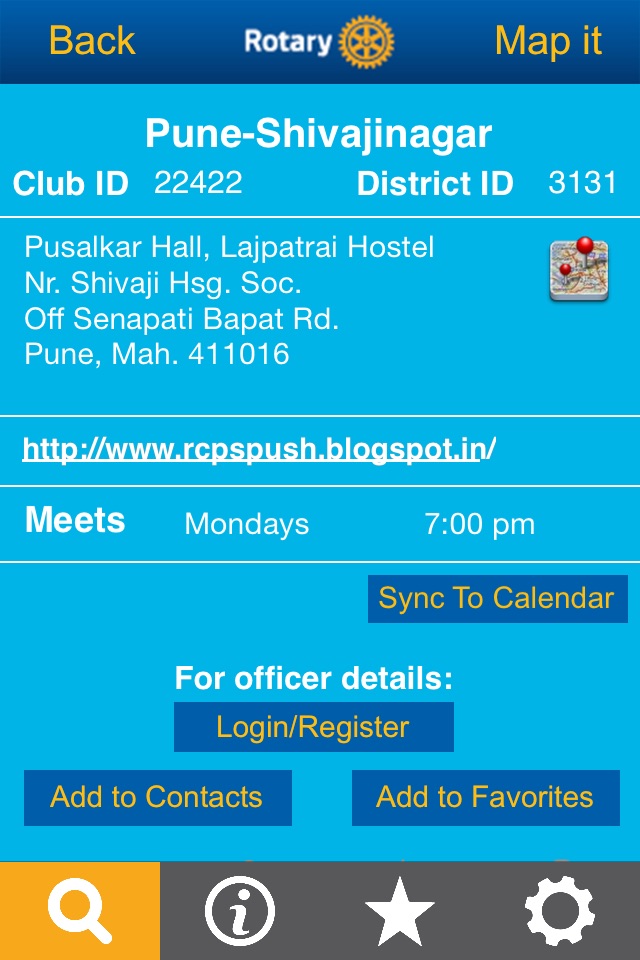 Rotary Club Locator screenshot 2