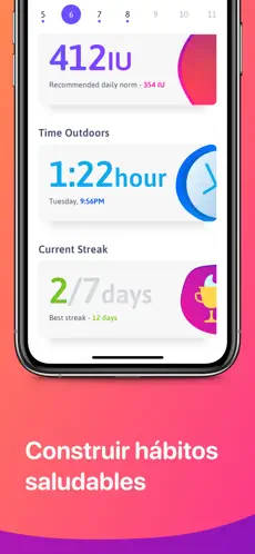 Captura de Pantalla 5 SunDay: Vitamin D & UV Tracker iphone
