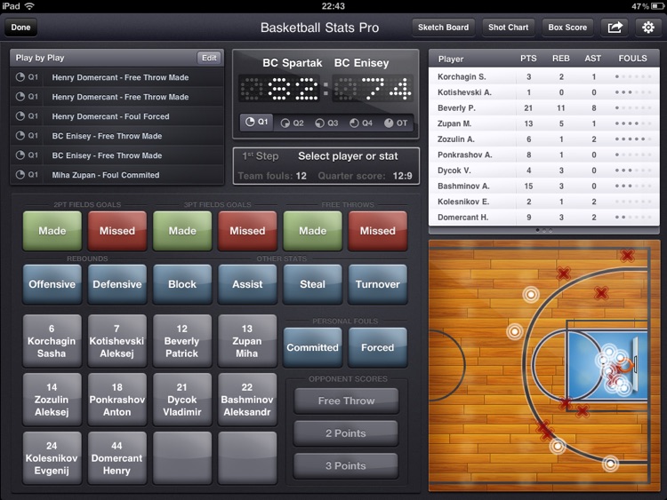 Basketball Stats PRO