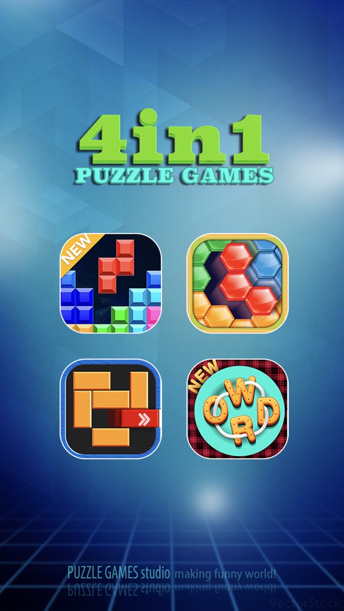 4in1 Block Hexa Wordscapes kid