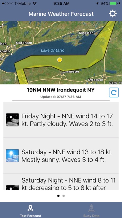 Lake Ontario Boating Weather