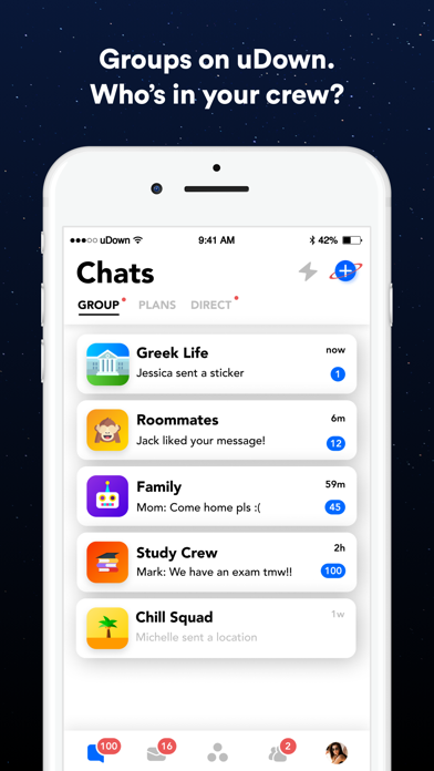 uDown - Plan, Chat & Hangout! screenshot 4