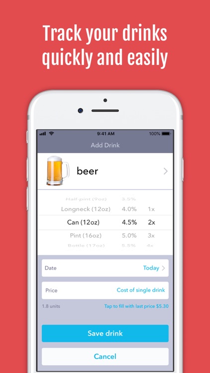 DrinkControl - Drink Tracker