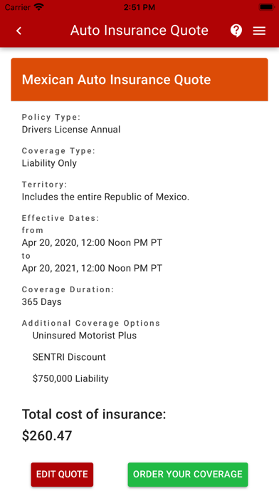 Mexican Auto Insurance screenshot 4