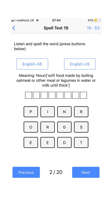 Spelling Test Lite screenshot 3
