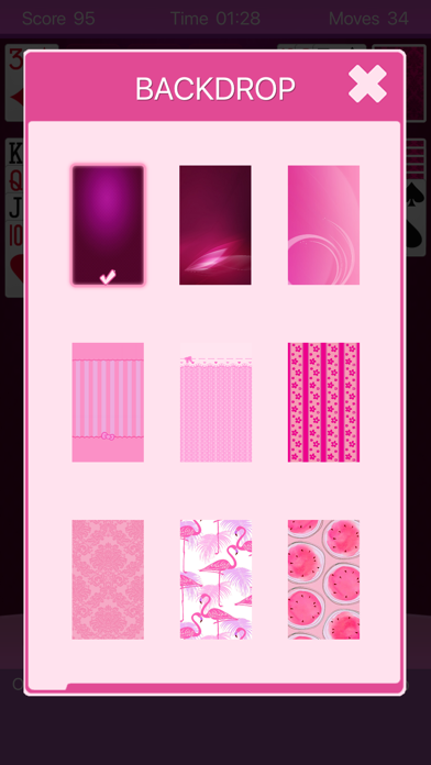 Pink Solitaire screenshot 3