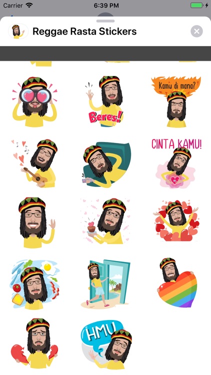 Reggae Rasta Stickers