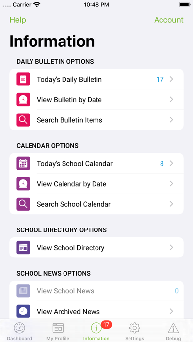 iStudent App screenshot 2