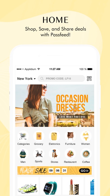 Passfeed-local shopping app
