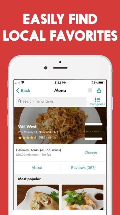Seamless: Local Food Delivery