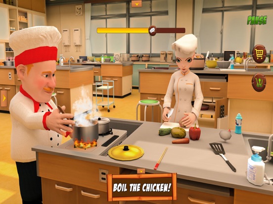 の子供のための仮想のシェフ料理大物ゲーム 3Dのおすすめ画像1