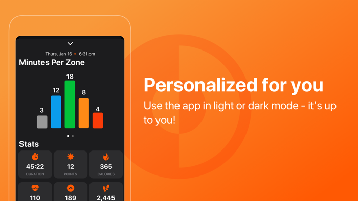 Orange Zones Workout Companion