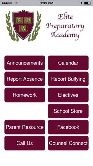 Elite Preparatory Academy App