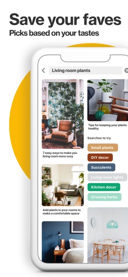 Pinterest app screenshot