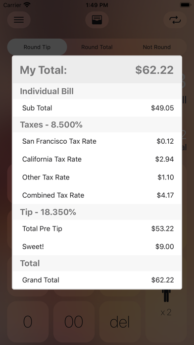 How to cancel & delete Ez Bill - Tip Calculator from iphone & ipad 4