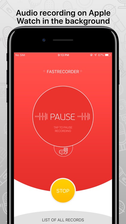 FastRecorder audio recording