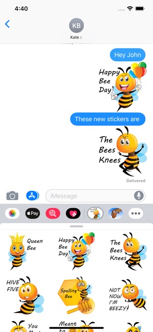 Bee Amazing Bee Pun Stickers