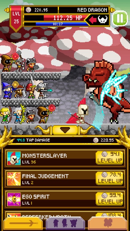 Clicker Knights Vs dragons screenshot-3