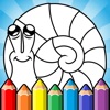 Icon Drawing and coloring for kids