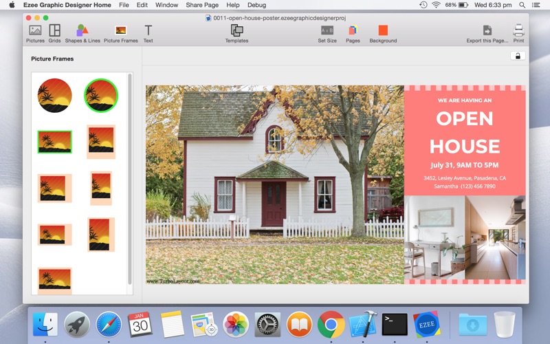 Ezee Graphic Designer Home Screenshot