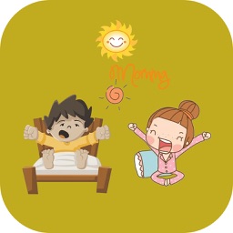 Animated Good Morning Afternoon Night Stickers by 