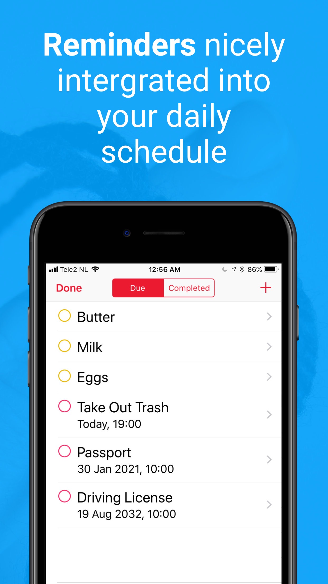 Screenshot do app WeekCalendar -Calendário Cloud