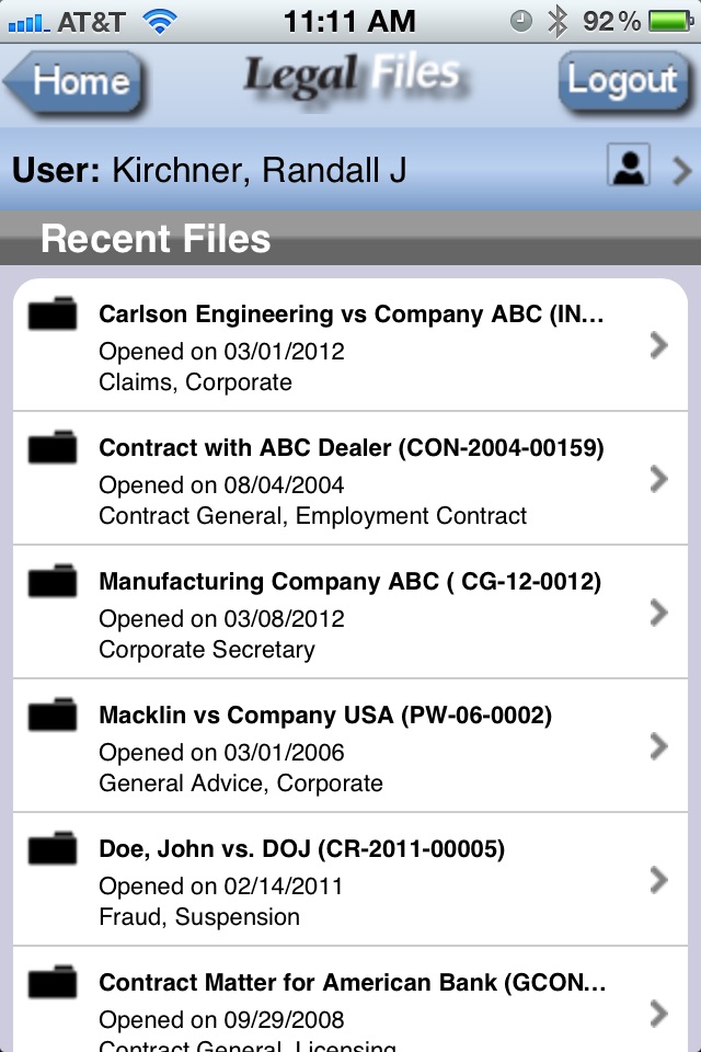 Legal Files screenshot 4