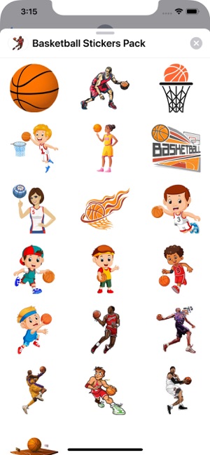 Basketball Stickers Pack