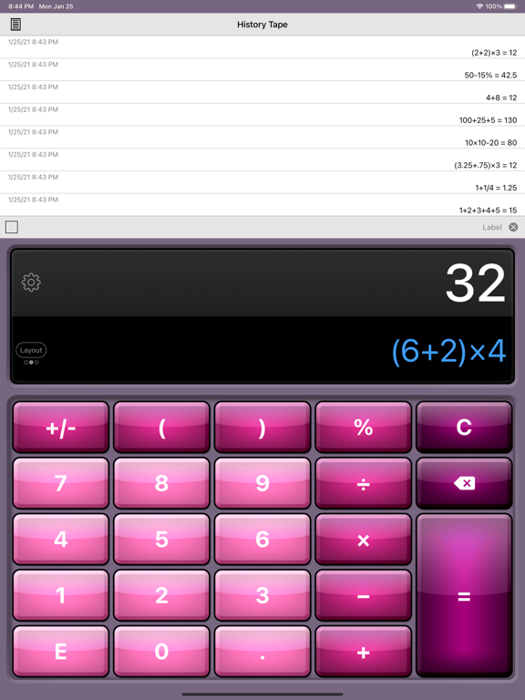 Calculator HD Pro iPad app afbeelding 2